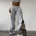 Women's Printed Striped High Waist Trousers